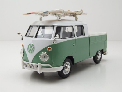 VW T1 Bus DoKa Pritsche grün weiß mit...