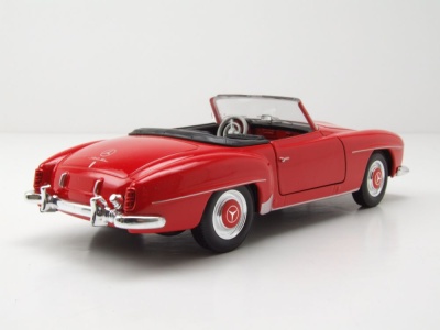 Mercedes 190 SL W121 1955 rot Modellauto 1:24 Welly