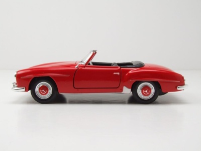 Mercedes 190 SL W121 1955 rot Modellauto 1:24 Welly