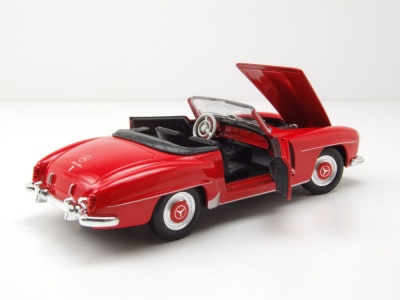 Mercedes 190 SL W121 1955 rot Modellauto 1:24 Welly