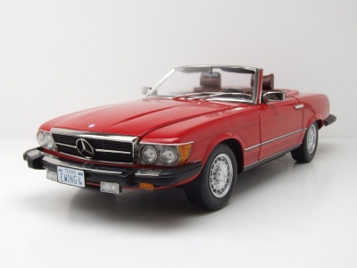 Mercedes 450 SL R107 Cabrio US-Version 1979 rot Dallas...