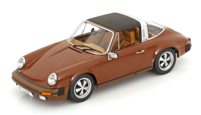Porsche 911 SC Targa 1975 braun Tatort Stuttgart Modellauto 1:18 KK Scale