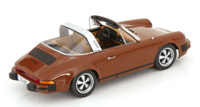 Porsche 911 SC Targa 1975 braun Tatort Stuttgart Modellauto 1:18 KK Scale