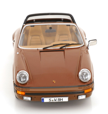 Porsche 911 SC Targa 1975 braun Tatort Stuttgart Modellauto 1:18 KK Scale