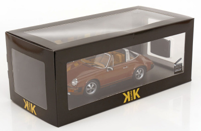 Porsche 911 SC Targa 1975 braun Tatort Stuttgart Modellauto 1:18 KK Scale
