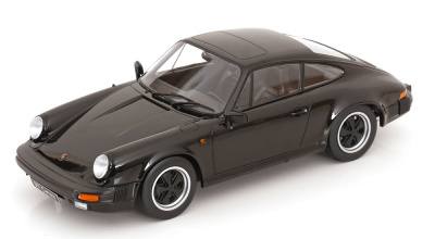 Porsche 911 Carrera Coupe 1983 schwarz Modellauto 1:18 KK...