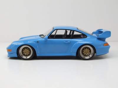 Porsche 911 (993) GT2 BBS Felgen 1996 hellblau Modellauto 1:18 KK Scale