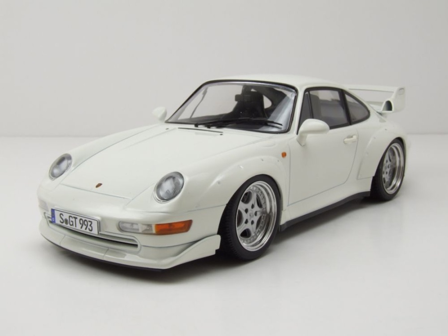 Porsche 911 (993) GT2 Speedline Felgen 1996 weiß Modellauto 1:18 KK Scale