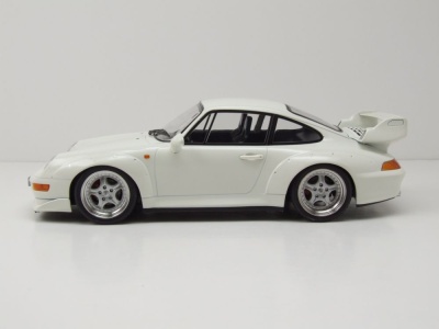 Porsche 911 (993) GT2 Speedline Felgen 1996 weiß Modellauto 1:18 KK Scale