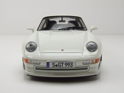 Porsche 911 (993) GT2 Speedline Felgen 1996 weiß Modellauto 1:18 KK Scale