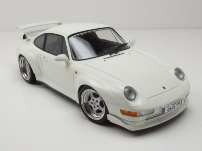 Porsche 911 (993) GT2 Speedline Felgen 1996 weiß Modellauto 1:18 KK Scale