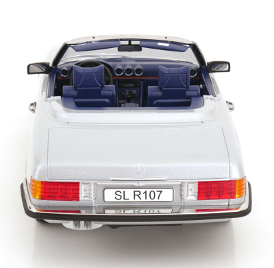 Mercedes 450 SL R107 Cabrio 1985 silber Modellauto 1:12 KK Scale