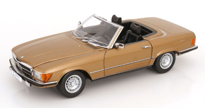Mercedes 450 SL R107 Cabrio 1985 gold metallic Modellauto...
