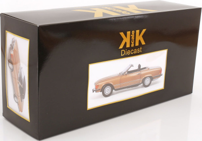 Mercedes 450 SL R107 Cabrio 1985 gold metallic Modellauto 1:12 KK Scale