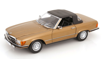 Mercedes 450 SL R107 Cabrio 1985 gold metallic Modellauto...