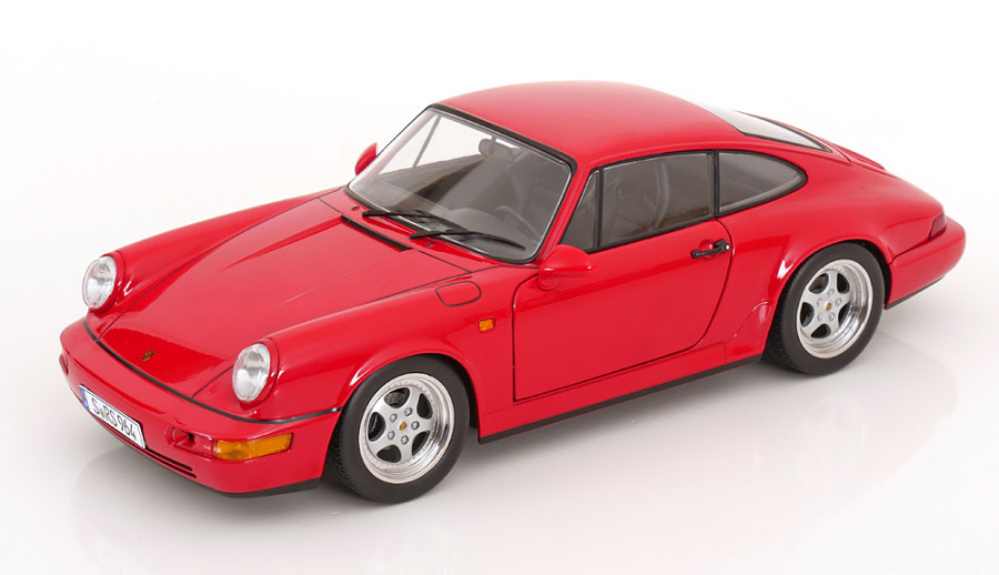 Modellauto Porsche 911 (964) RS Speedline Felgen 1992 rot 1:12 KK