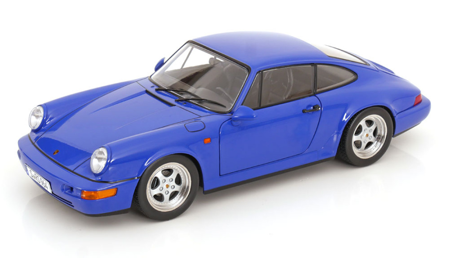 Modellauto Porsche 911 (964) RS Speedline Felgen 1992 blau 1:12 KK