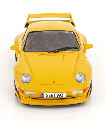 Porsche 911 (993) GT2 Speedline Felgen 1996 gelb Modellauto 1:18 KK Scale
