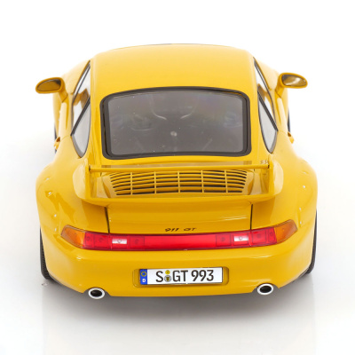 Porsche 911 (993) GT2 Speedline Felgen 1996 gelb Modellauto 1:18 KK Scale