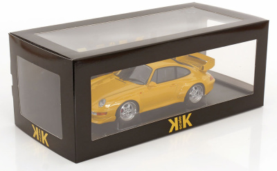 Porsche 911 (993) GT2 Speedline Felgen 1996 gelb Modellauto 1:18 KK Scale