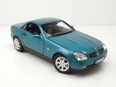 Mercedes SLK 1996 grün metallic Modellauto 1:18 Norev