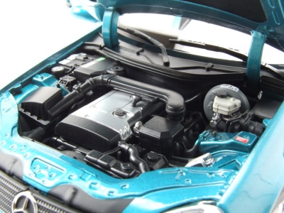 Mercedes SLK 1996 grün metallic Modellauto 1:18 Norev