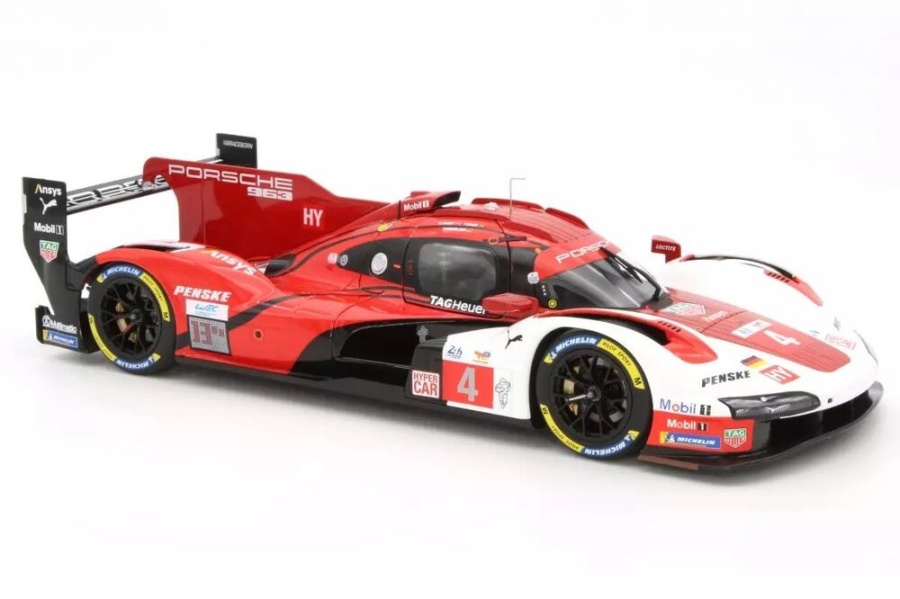 Porsche 963 Team Penske #4 24h Le Mans 2025 Nasr Tandy Wehrlein Modellauto 1:18 Norev