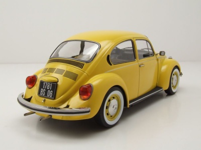 VW 1303 Käfer 1973 pastel gelb Modellauto 1:18 Norev