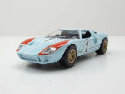 Ford GT40 #1 1966 hellblau Modellauto 1:43 Norev