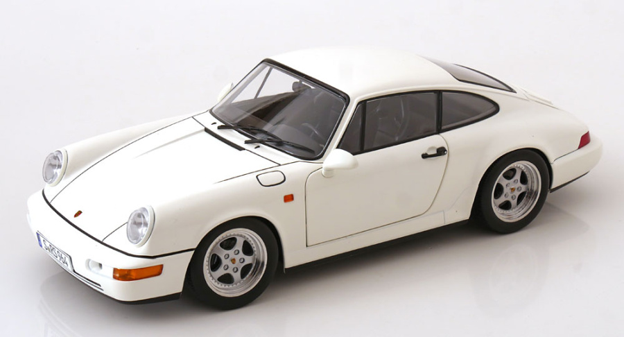 Porsche 911 (964) RS Speedline Felgen 1992 weiß Modellauto 1:12 KK Scale
