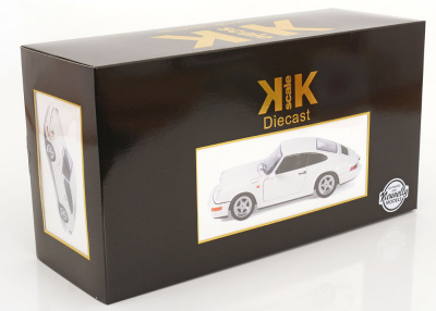 Porsche 911 (964) RS Speedline Felgen 1992 weiß Modellauto 1:12 KK Scale