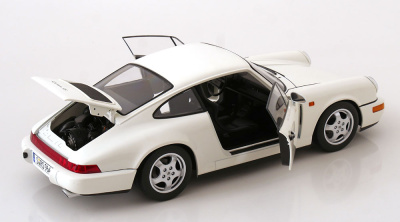 Porsche 911 (964) RS Cup Felgen 1992 weiß Modellauto 1:12 KK Scale