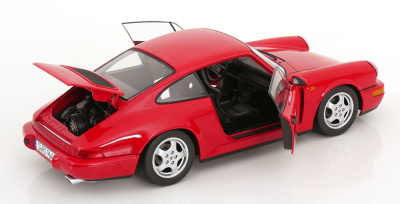 Porsche 911 (964) RS Cup Felgen 1992 rot Modellauto 1:12 KK Scale