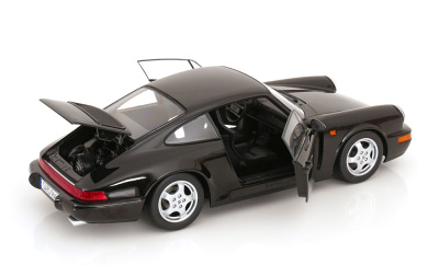 Porsche 911 (964) RS Cup Felgen 1992 schwarz Modellauto 1:12 KK Scale