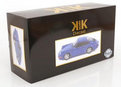 Porsche 911 (964) RS Cup Felgen 1992 blau Modellauto 1:12 KK Scale