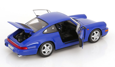 Porsche 911 (964) RS Cup Felgen 1992 blau Modellauto 1:12 KK Scale