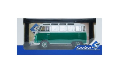 VW T1 Samba Bus 1962 grün weiß Modellauto 1:18 Solido