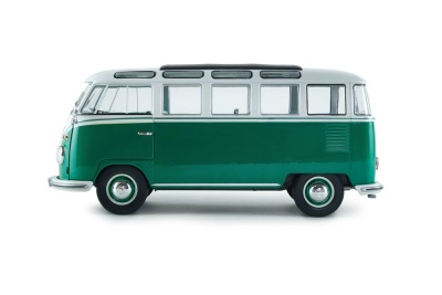 VW T1 Samba Bus 1962 grün weiß Modellauto 1:18 Solido