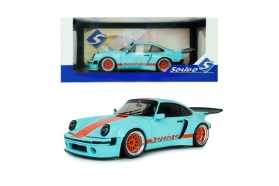 Porsche 911 KS-R Khyzyl Saleem 2026 hellblau orange Modellauto 1:18 Solido