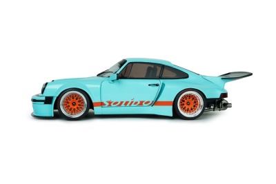Porsche 911 KS-R Khyzyl Saleem 2026 hellblau orange Modellauto 1:18 Solido