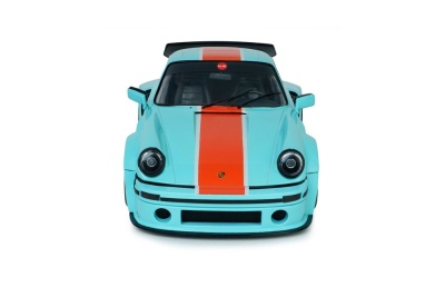 Porsche 911 KS-R Khyzyl Saleem 2026 hellblau orange Modellauto 1:18 Solido