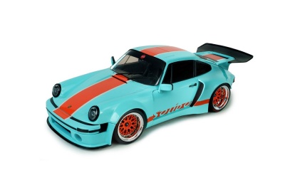 Porsche 911 KS-R Khyzyl Saleem 2026 hellblau orange Modellauto 1:18 Solido
