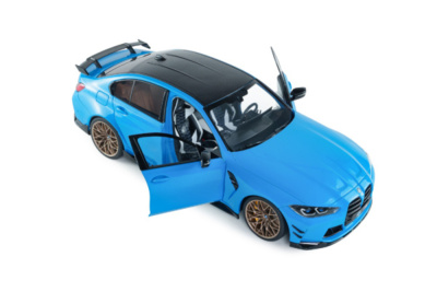 BMW M3 G80 Performance Parts 2024 blau Modellauto 1:18 Solido