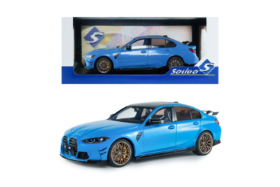 BMW M3 G80 Performance Parts 2024 blau Modellauto 1:18 Solido