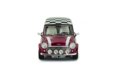 Mini Cooper Sport 1997 lila Schachbrettmuster Dach Modellauto 1:43 Solido