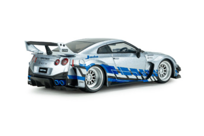 Nissan GT-R R35 Liberty Walk Silhouette 2020 silber blau...