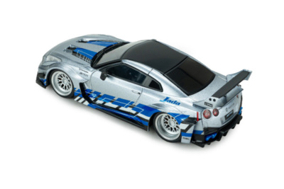 Nissan GT-R R35 Liberty Walk Silhouette 2020 silber blau Modellauto 1:43 Solido