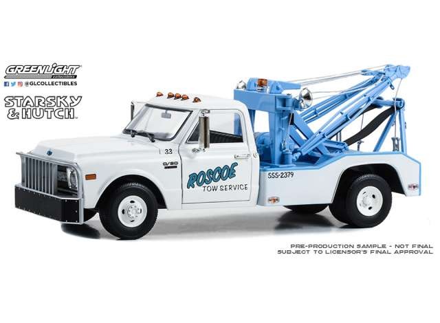 Chevrolet C-30 Dually Wrecker 1969 weiß Abschlepper Starsky and Hutch Modellauto 1:18 Greenlight Collectibles