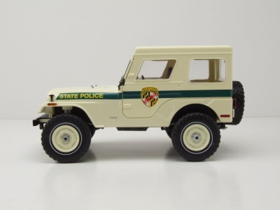 Jeep CJ-5 1983 Hardtop weiß Maryland State Police Modellauto 1:18 Greenlight Collectibles