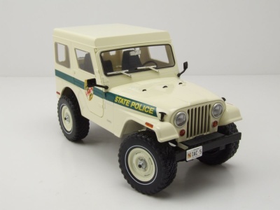 Jeep CJ-5 1983 Hardtop weiß Maryland State Police Modellauto 1:18 Greenlight Collectibles